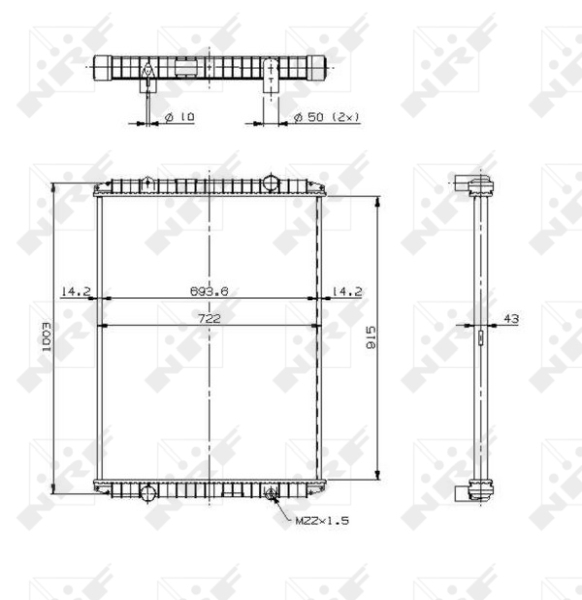 NRF Radiateur 509707