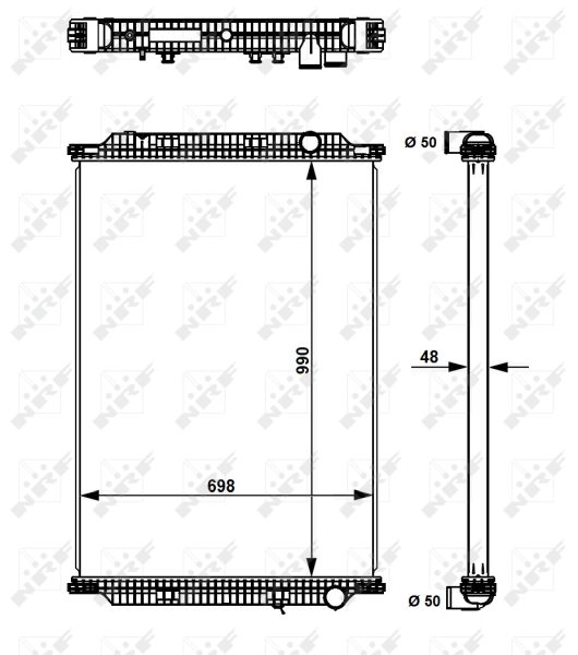 NRF Radiateur 509725