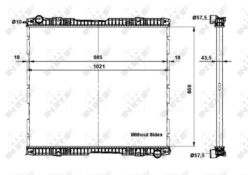 NRF Radiateur 509739
