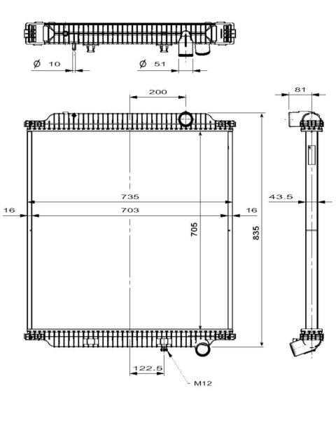 NRF Radiateur 509798