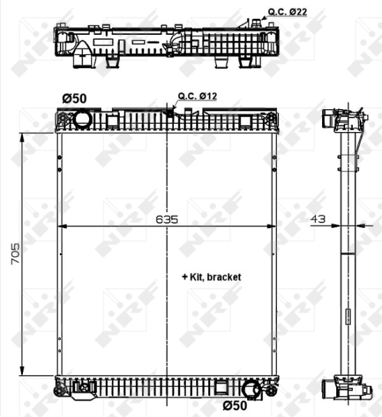NRF Radiateur 509872