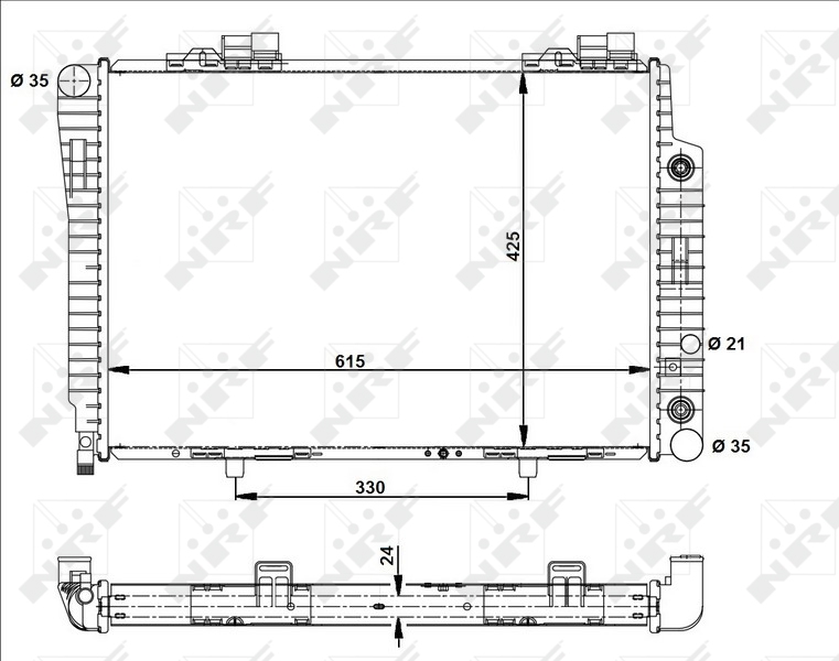 NRF Radiateur 51282