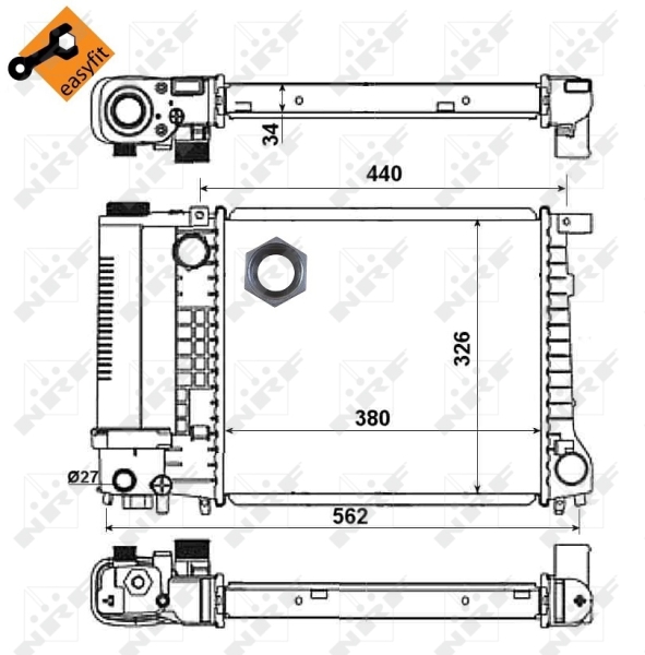 NRF Radiateur 51351