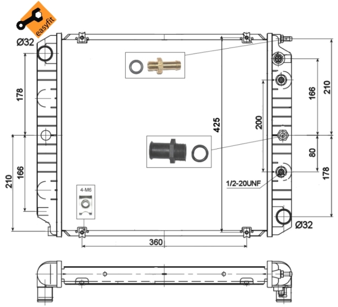 NRF Radiateur 514782