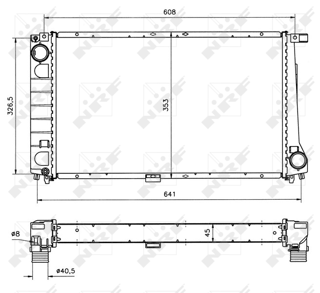 NRF Radiateur 51568