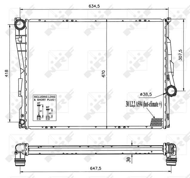 NRF Radiateur 51577