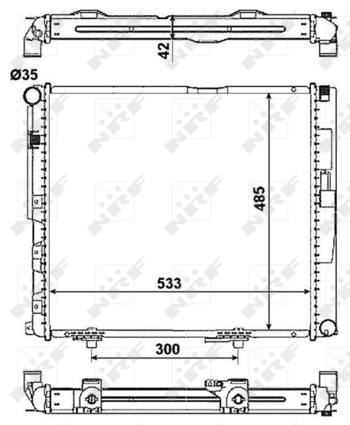 Radiateur NRF 516572