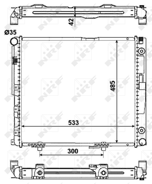 NRF Radiateur 516573