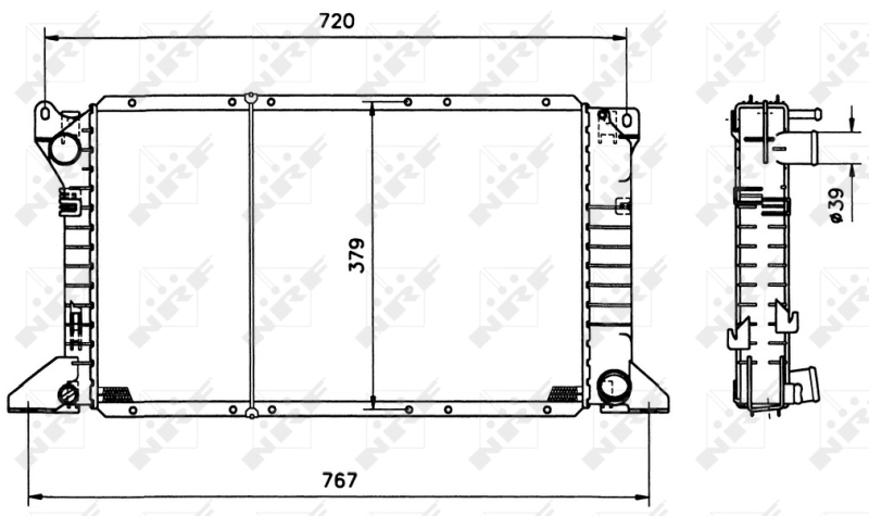 NRF Radiateur 517373
