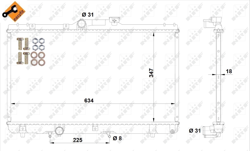 NRF Radiateur 517588