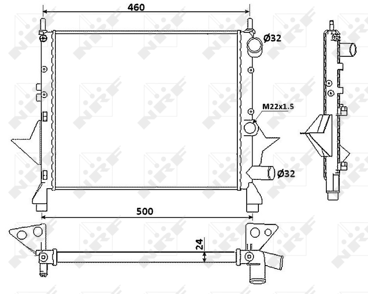 NRF Radiateur 519513