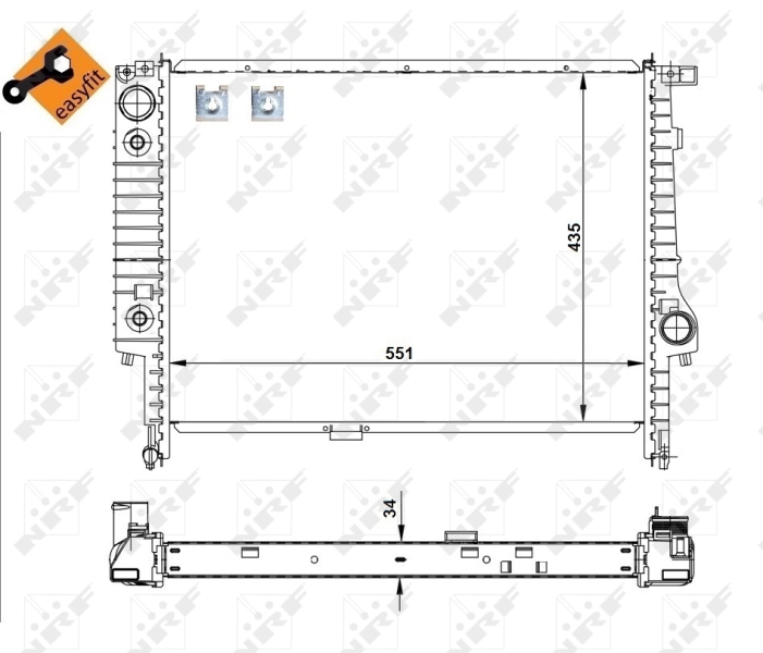 NRF Radiateur 519558