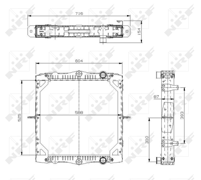 NRF Radiateur 519569