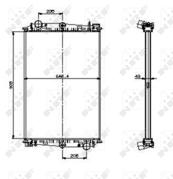 NRF Radiateur 519586
