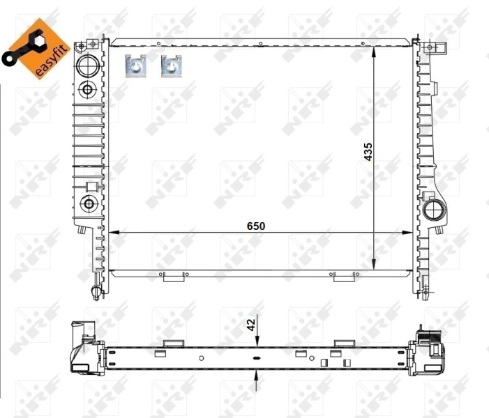 NRF Radiateur 519589