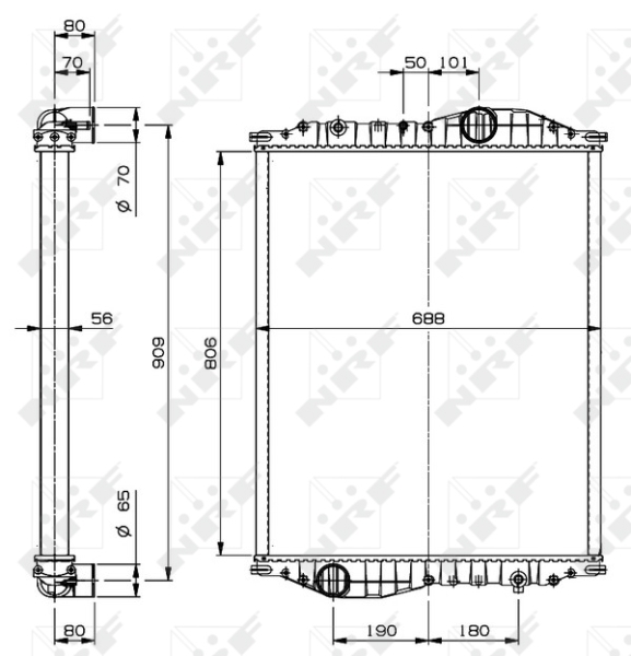 NRF Radiateur 519908