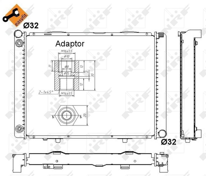 NRF Radiateur 52023