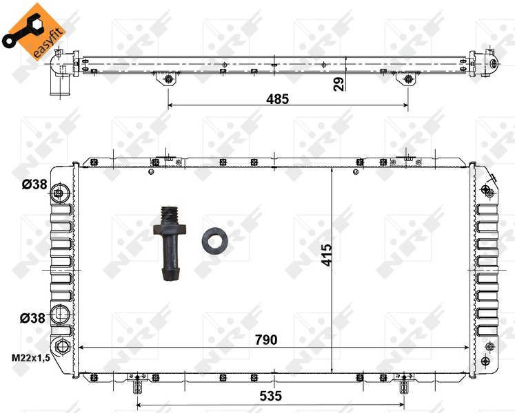 NRF Radiateur 52062