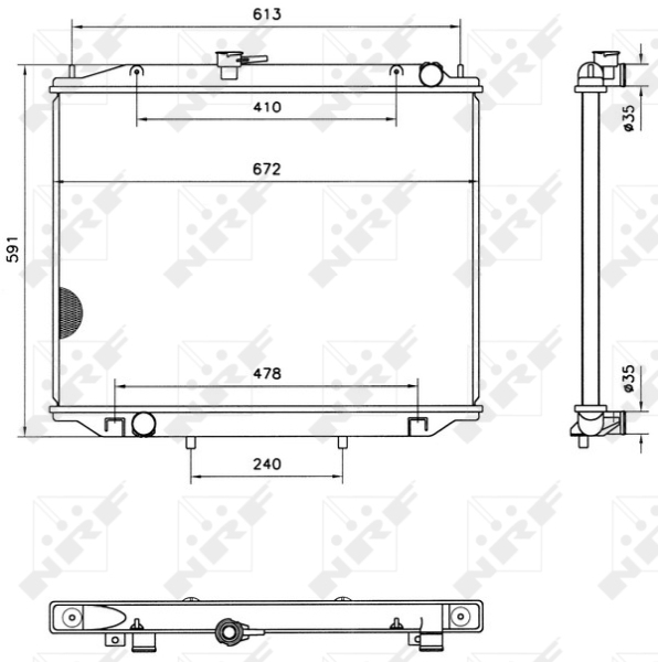 NRF Radiateur 52082