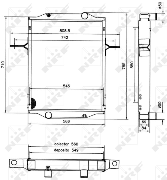 NRF Radiateur 52085