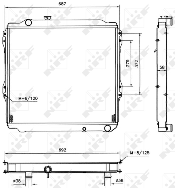 NRF Radiateur 52088