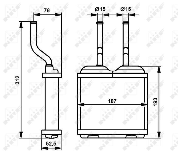 NRF Kachelradiateur 52103