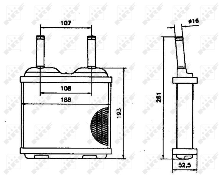 NRF Kachelradiateur 52113