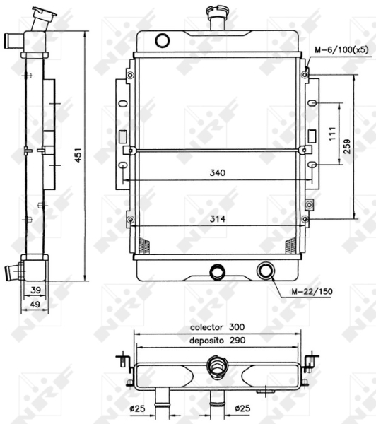 NRF Radiateur 52123