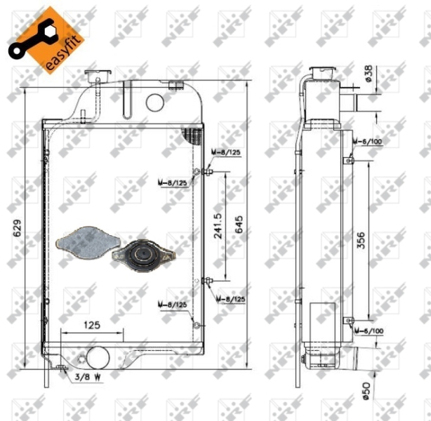 NRF Radiateur 52138