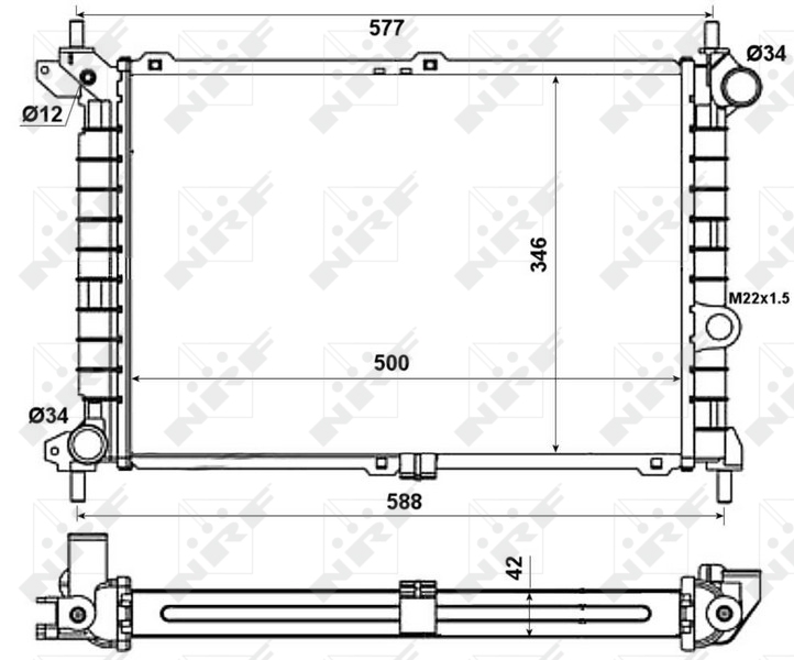 NRF Radiateur 52142