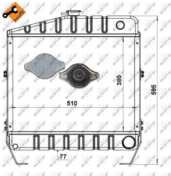 NRF Radiateur 52153