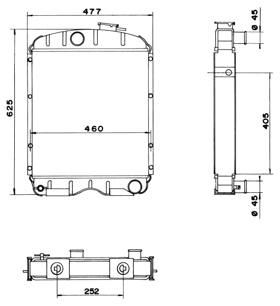 Aandrijfaccu koeler NRF 52158