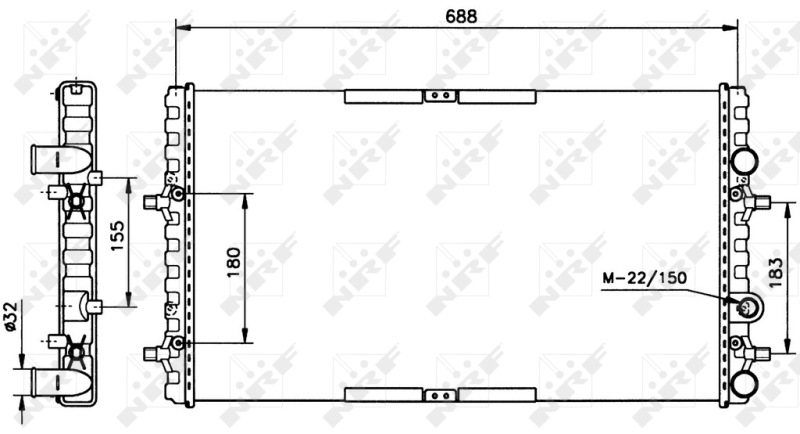 NRF Radiateur 52160