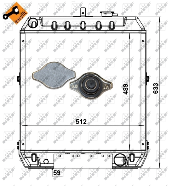 NRF Radiateur 52168