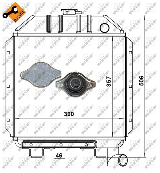 NRF Radiateur 52177