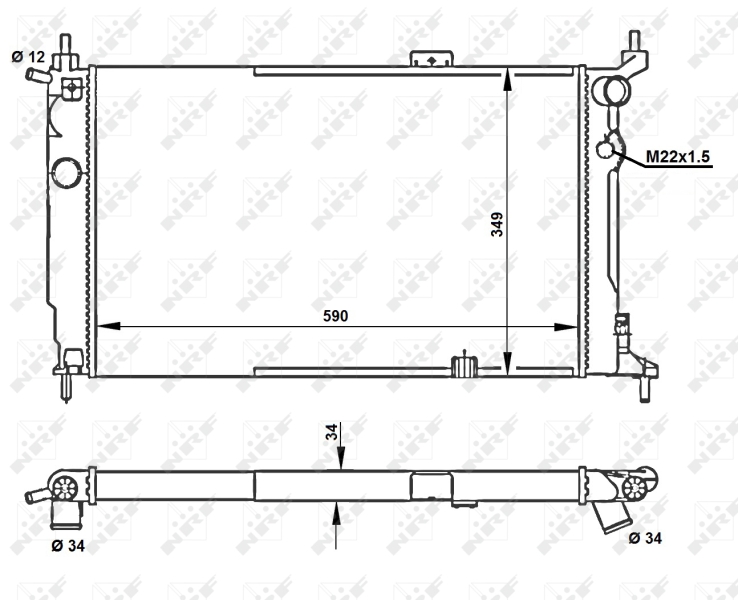 NRF Radiateur 52204