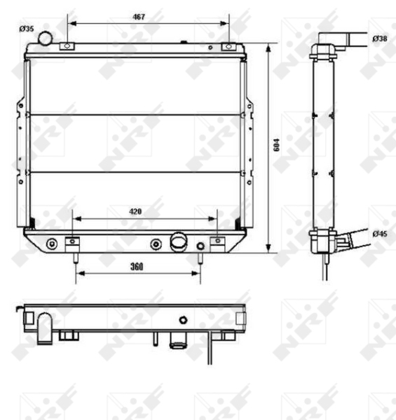 NRF Radiateur 52232