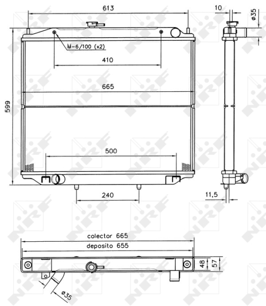 Radiateur NRF 52238