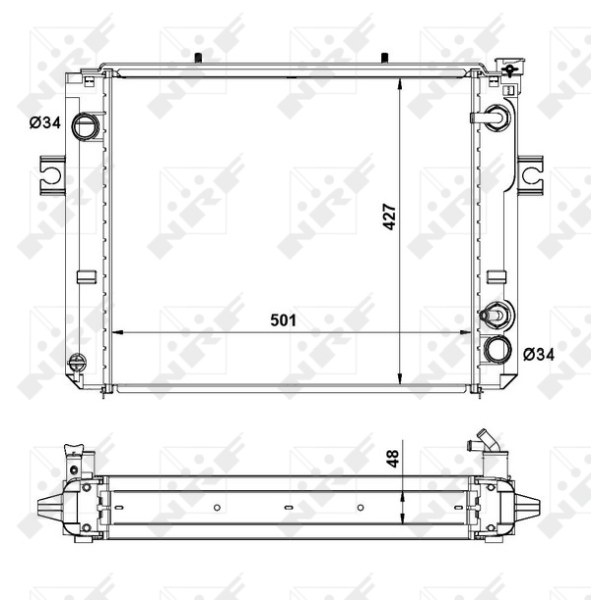 NRF Aandrijfaccu koeler 52278A