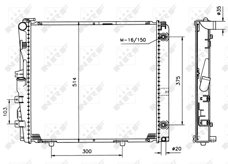NRF Radiateur 526573