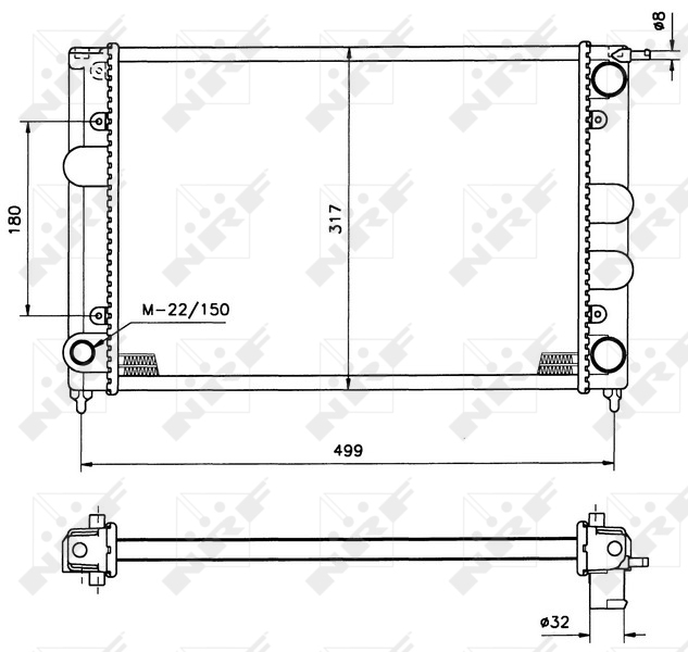 NRF Radiateur 529505