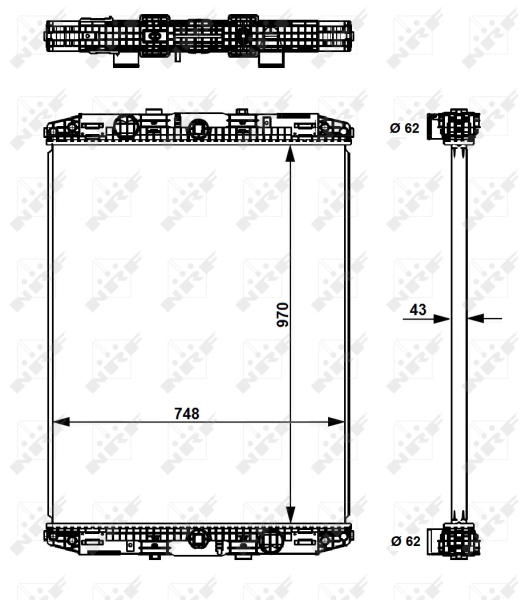 NRF Radiateur 529551