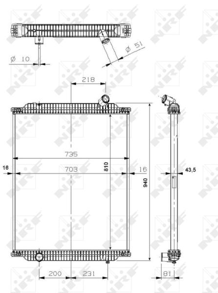 NRF Radiateur 529563