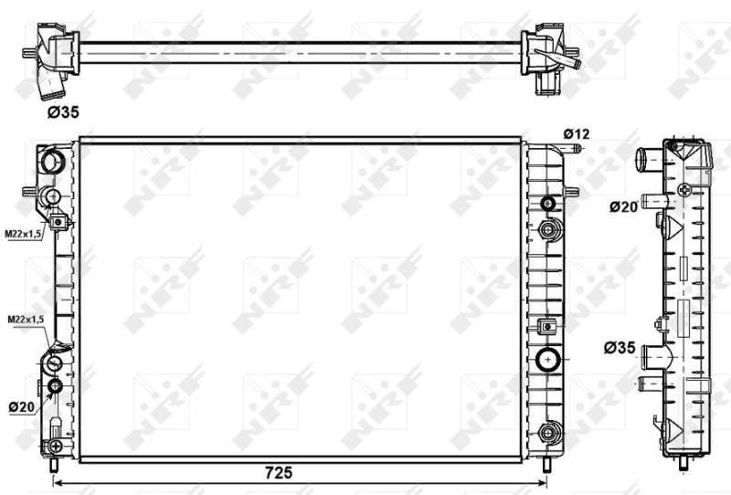 NRF Radiateur 529689