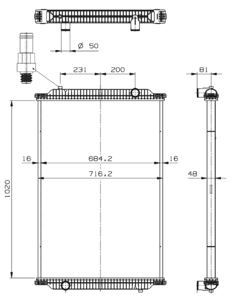 NRF Radiateur 529726