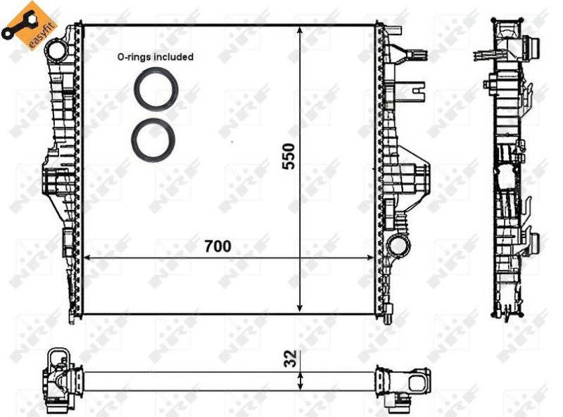 NRF Radiateur 53005