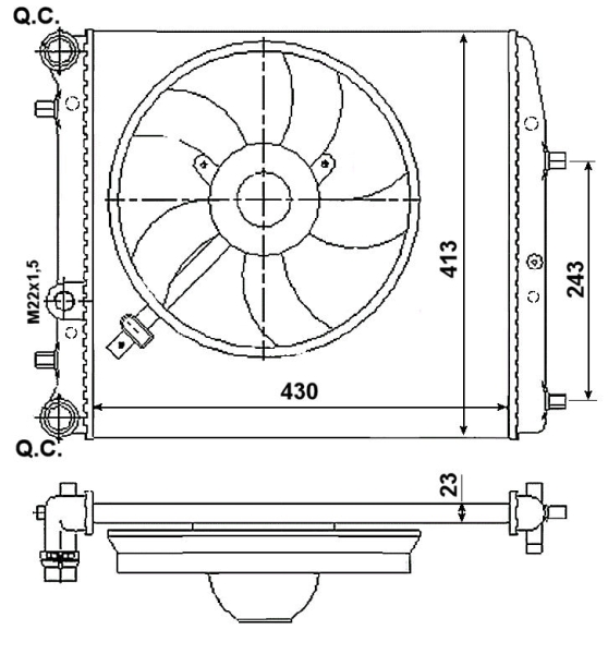 NRF Radiateur 53021