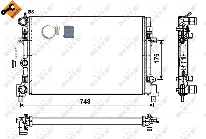 NRF Radiateur 53024