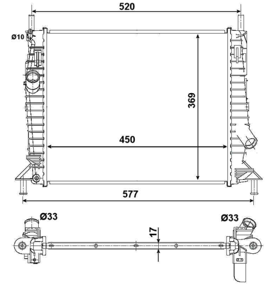 Radiateur NRF 53028