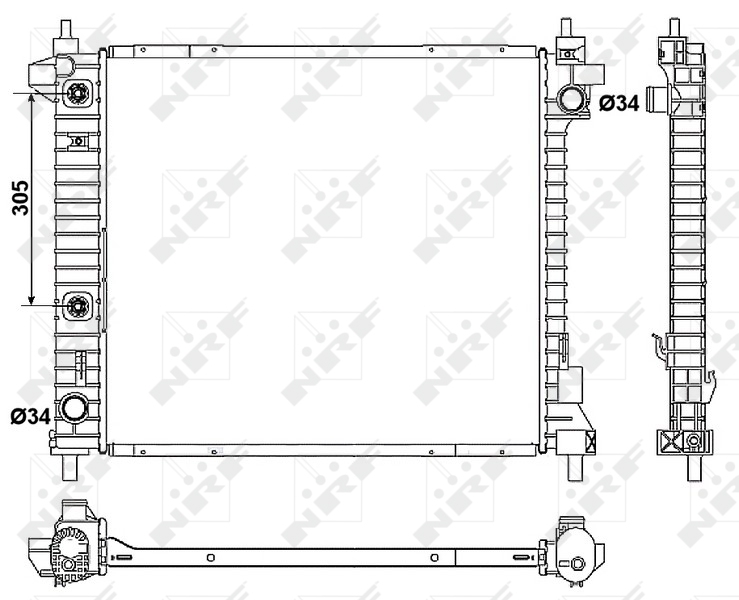 Radiateur NRF 53046